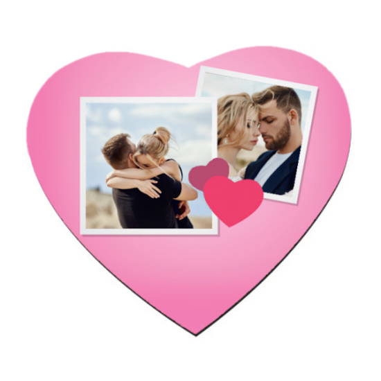 Mousepad Για Εκτύπωση Σε Σχήμα Καρδιά 18x18cm, 3mm, Δώρο Για Ερωτευμένους