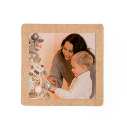 Μαγνητάκι Ψυγείου 6x6cm Από Φελλό Με Εκτυπώσιμο Μέταλλο Sublimation