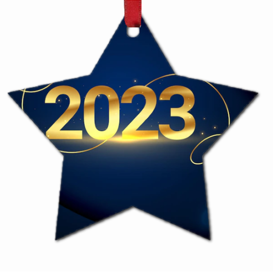 Ξύλινο Mdf Χριστουγεννιάτικο Στολίδι, Αστέρι 10cm, Για Προσωποποιημένη Δώρο