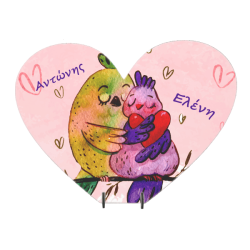 Επιτραπέζια Κορνίζα Μdf, Σε Σχήμα Καρδιά 23x20cm, Sublimation, Οικονομική Σε Λευκό Χρώμα Με Ξύλινα Στηρίγματα