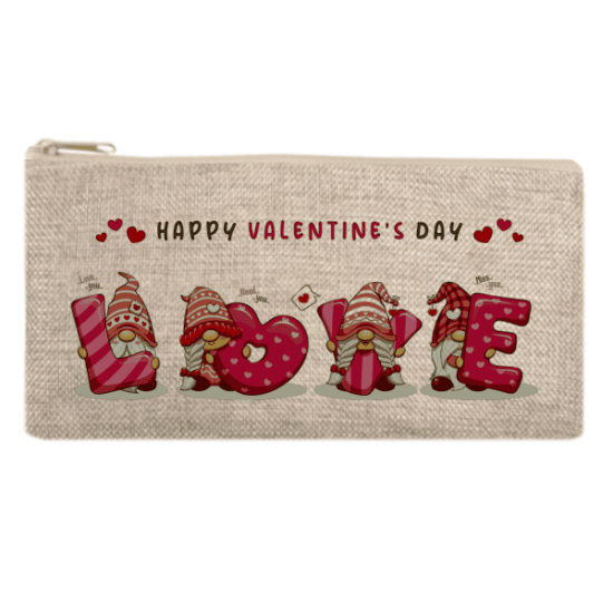 Υφασμάτινη Λινή Κασετίνα 20x10cm Sublimation Σε Μπεζ Σκούρο Χρώμα, Σε Πολύ Χαμηλή Τιμή